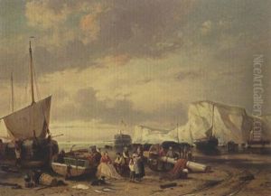 Daily Activities On The Beach by Jean (Jan) Michael Ruyten