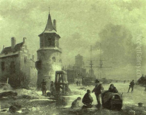 Winter In Einer Hollandischen Stadt - view 1