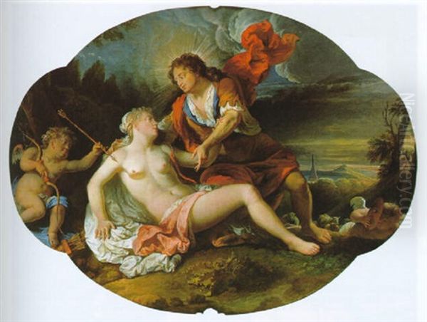Apollo Und Amor In Einer Landschaft - view 1