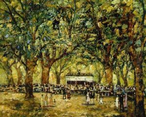 Im Prater by Anton Ruzicka-Lautenschlaeger