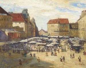 Market Day by Hans Ruzicka-Lautenschlaeger