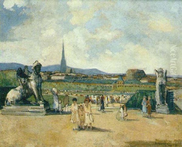 Blick Vom Belvedere Auf Wien - view 1