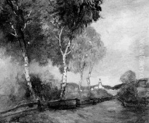 Landschaft Mit Kirche