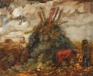 Peasants In The Field by Issachar ber Ryback