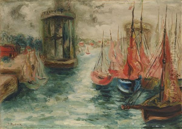 Sailing Boats In A Harbour - view 1