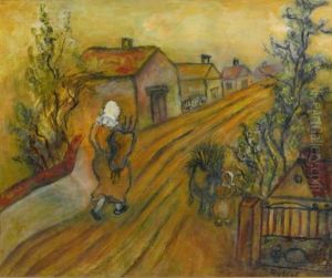In The Shtetl by Issachar ber Ryback