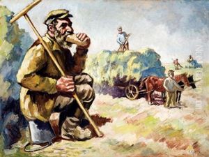 The Peasant's Rest by Issachar ber Ryback