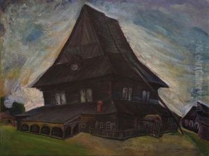 Synagogue Pianov Sokolski by Issachar ber Ryback