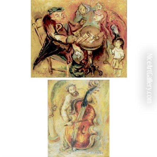 The Card Players (+ The Cello Player; 2 Works) - view 1