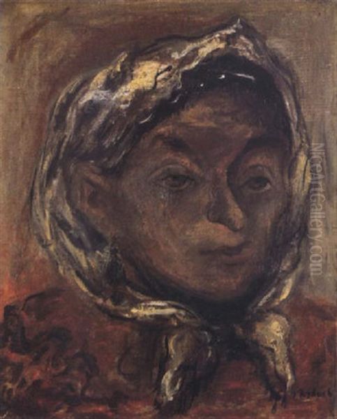 Woman With A White Kerchief - view 1