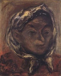 Woman With A White Kerchief by Issachar ber Ryback