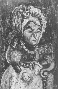 Woman With Wreath And Jewels by Issachar ber Ryback