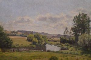 Paysage De Campagne by Paul Louis Bouchard