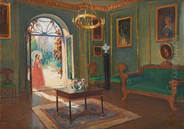 Jeune Femme Rentrant De Promenade - view 1