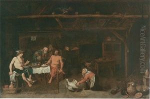 Gard, Vattendrag Och Boskap by David Ryckaert III
