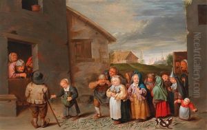 The Children"s Wedding by David Ryckaert III