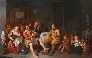A Peasant Family As An Allegory: As The Old Sing by David Ryckaert III