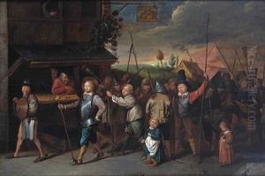 A Parade Of Children Dressed Up As Soldiers And Making Music