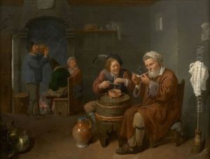 Fumeurs Dans Une Taverne