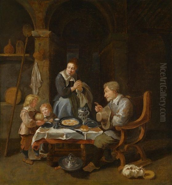 Eine Familie Bei Der Mahlzeit - view 1