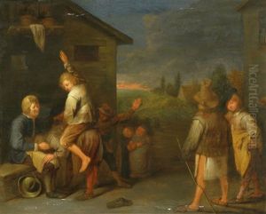 Spielende Bauerskinder Spielende Bauerskinder