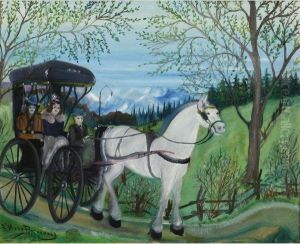 En Route Pour La Fete by Simone Mary Bouchard