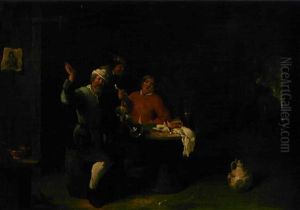 Fumeurs Dans Une Taverne by David Ryckaert III