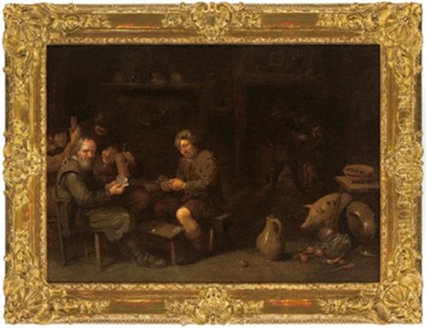 Kartenspielende Bauern Im Wirtshaus - view 1