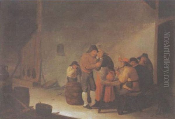 Kartenspieler In Der Schenke - view 1