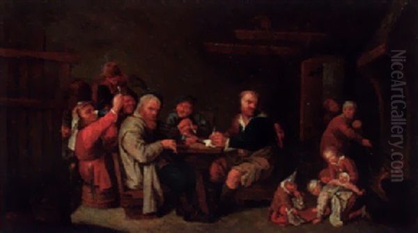 Peasants In A Cottage Interior - view 1