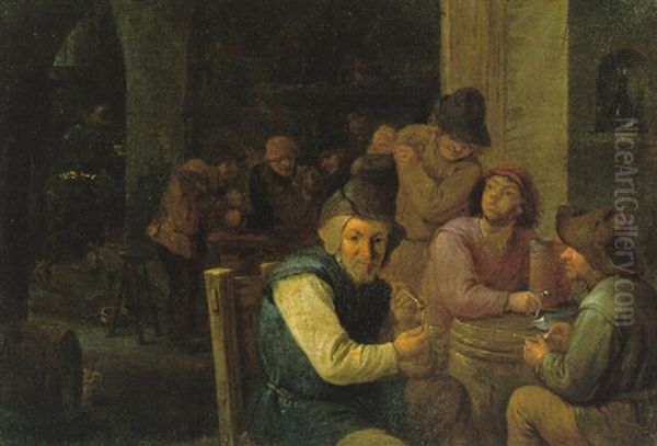 Zechende Bauern Im Wirtshaus - view 1