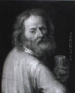 Portrait Of A Bearded Old Man Holding A Wineglass Portrait Of A Bearded Old Man Holding A Wineglass