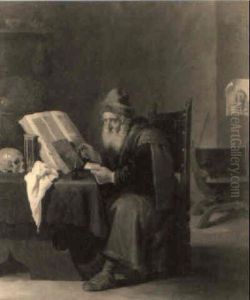 Le Philosophe Dans Son Cabinet by David Ryckaert III