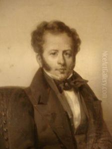 Portrait D'homme Vu En Buste Assis, En Grisaille