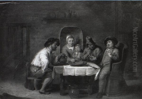 Peasant Family In An Interior - view 1