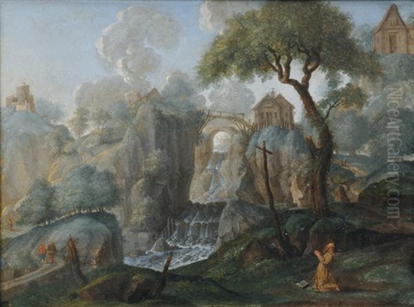Hermit In Rocky Landscape - view 1