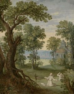 Landschaft Mit Der Stigmatisierung Des Heiligen Franz Von Assisi Landschaft Mit Der Stigmatisierung Des Heiligen Franz Von Assisi