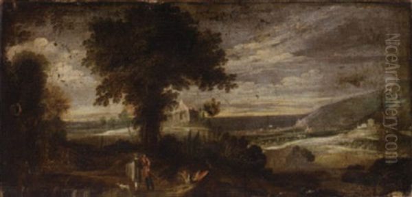 A Wooded Landscape With Tobias And The Angel - view 1