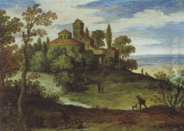 Weite Landschaft Mit Schols Und Figuren - view 1