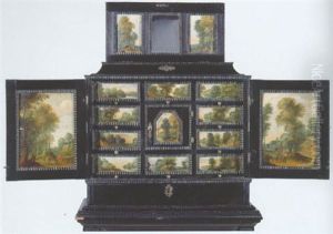 Landscapes With Peasants And Travellers by Marten Ryckaert