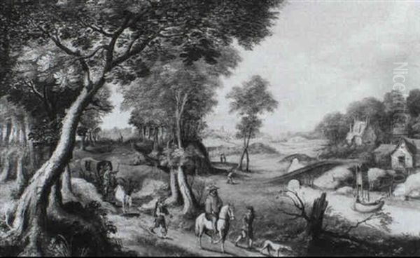 Peasants On A Country Road - view 1