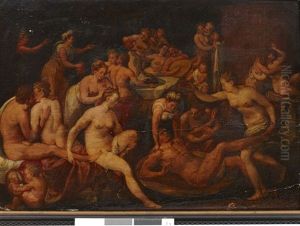 Scene De Divertissement by Bernaert de Ryckere