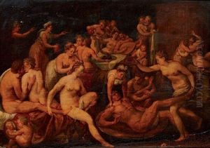 Scene De Divertissement by Bernaert de Ryckere
