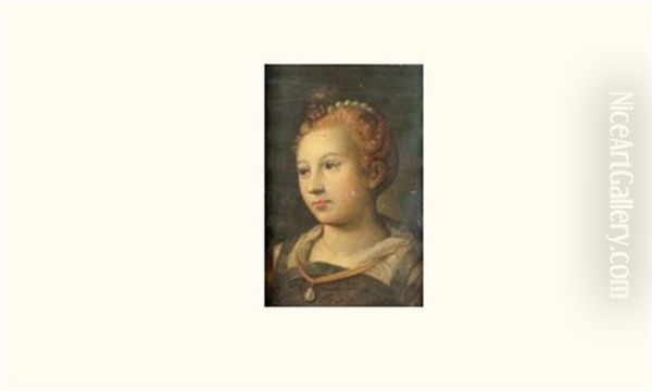 Jeune Femme Au Collier De Perles - view 1