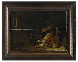 Familjeidyll, Interior by Franz (Francois) Ryckhals