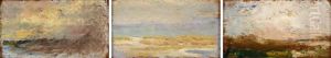 Hav Och Himmel, Strand Och Hav Samt Landskap - Tre "plein Air" Studier by Gustaf Rydberg