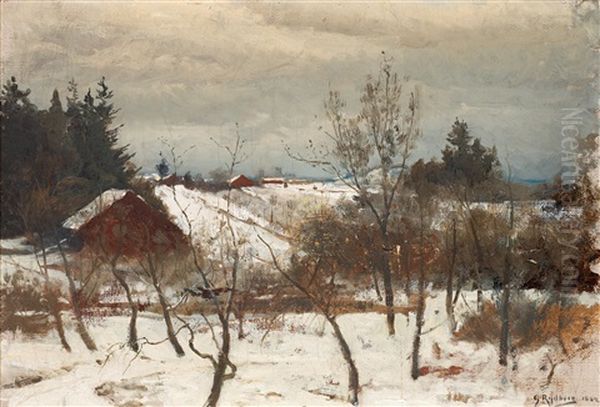 Vinterstudie (brunnby, Vastmanland) (study) - view 1