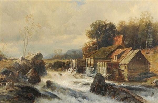 Muhle An Reissendem Fluss - view 1