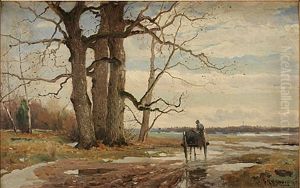 Hastskjuts I Varlandskap by Gustaf Rydberg