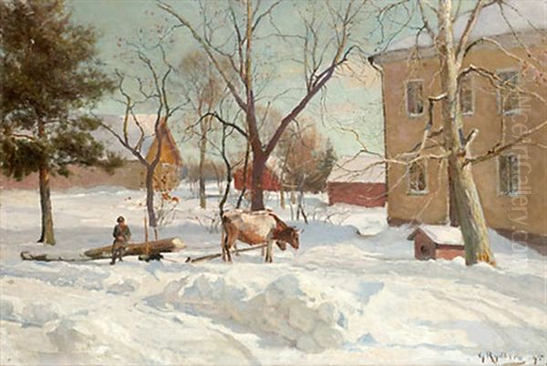 Fran Hagbyholms Gard, Vastmanland, Vinterbild - view 1